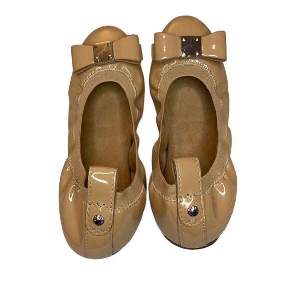 Bass Lana Ballet Flats Women 6M Shoes Tan Slides Round Toes Bow Business Preppy - Picture 6 of 9